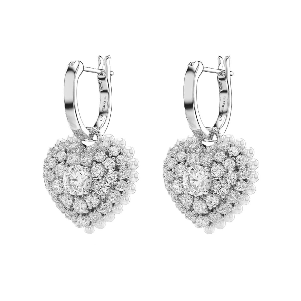 Frostfall Sparkle Heart Earrings
