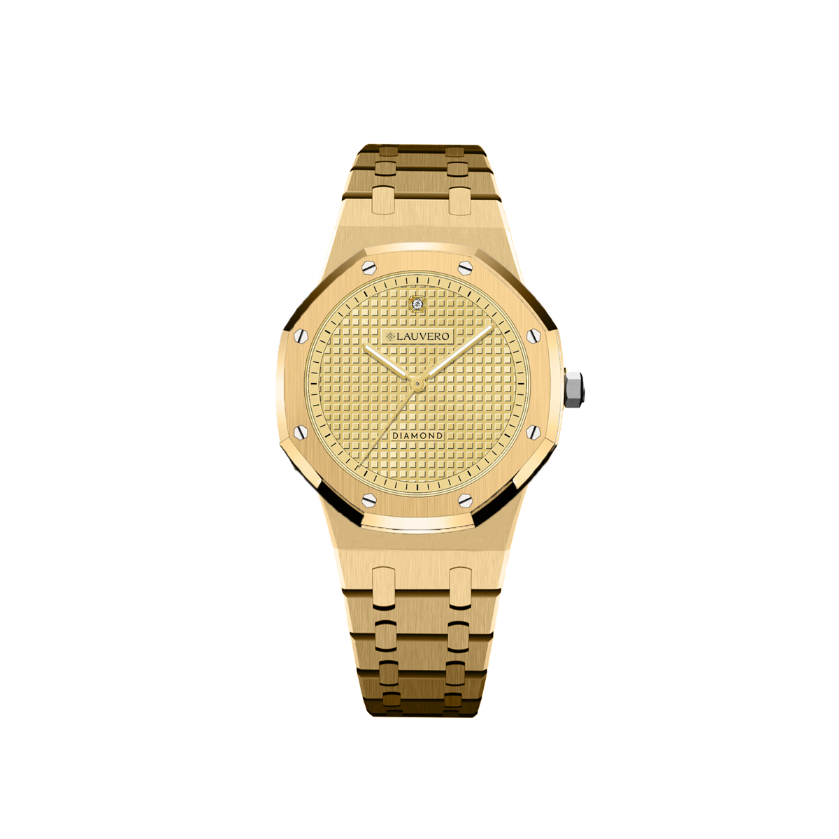 Eclipse Diamond Gold Branded Watch for Women