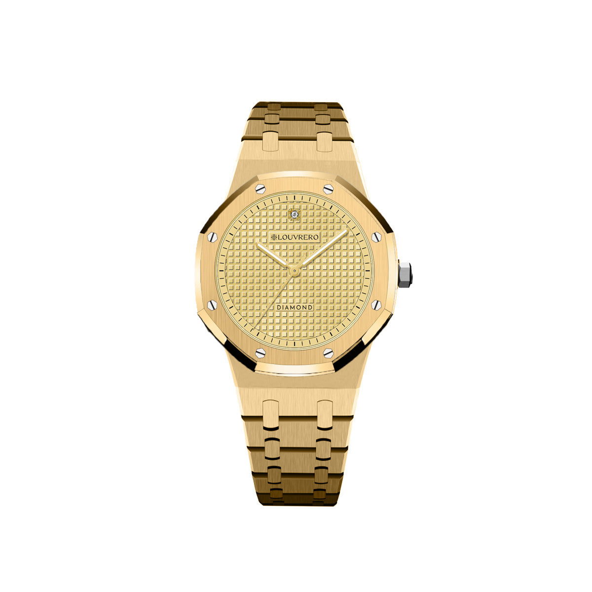 Eclipse Diamond Gold Branded Watch for Women