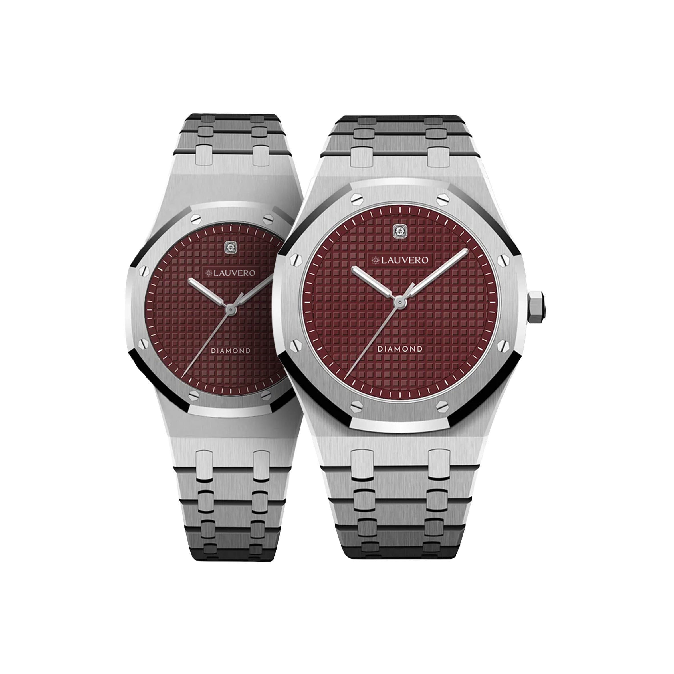 ساعة إكليبس دايموند الحمراء النسائية