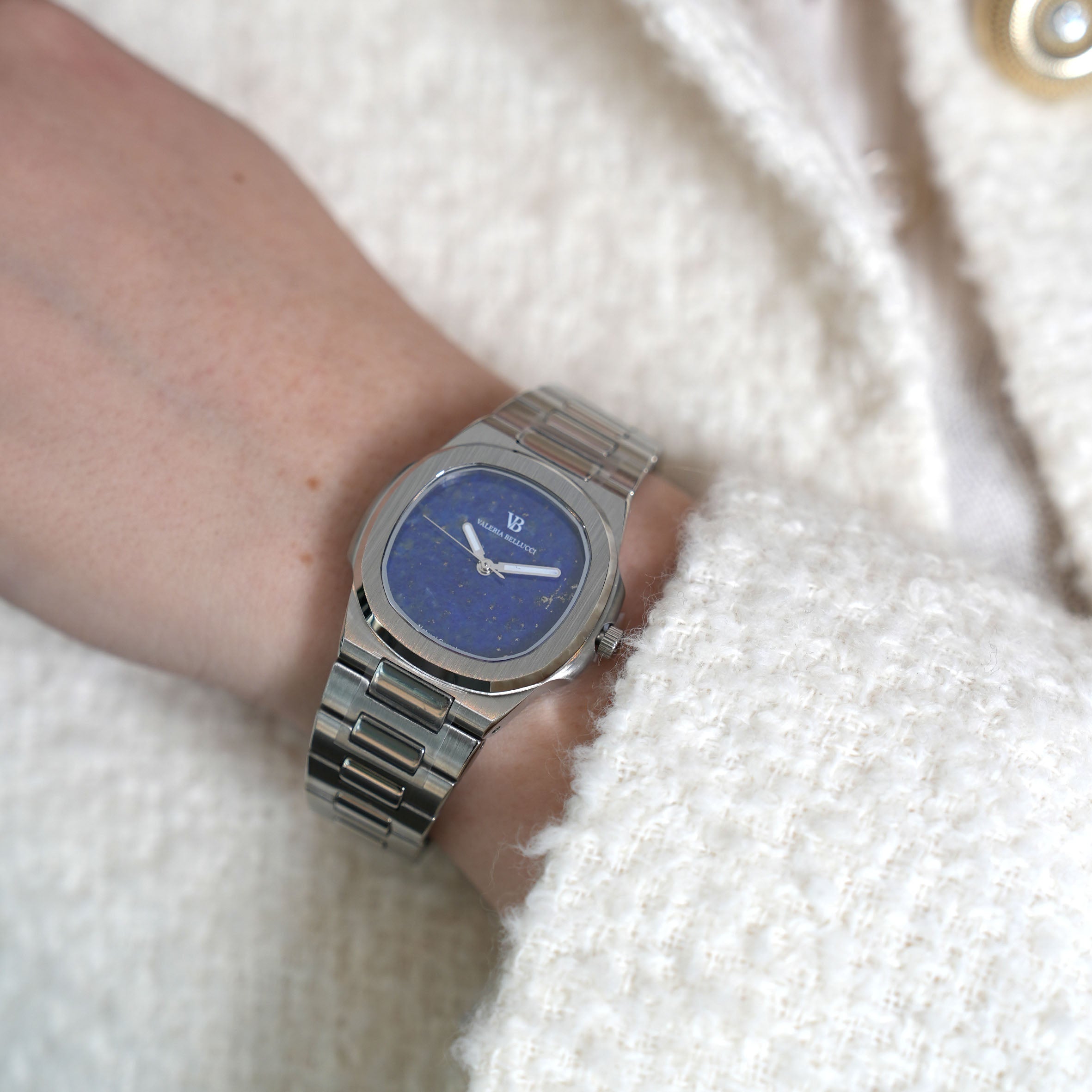 Valeria Bellucci Blue Gemstone Watches for Women