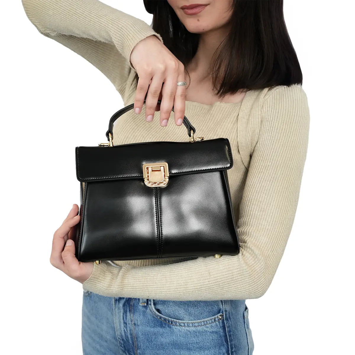 Silhouette Satchel Handbag for Women