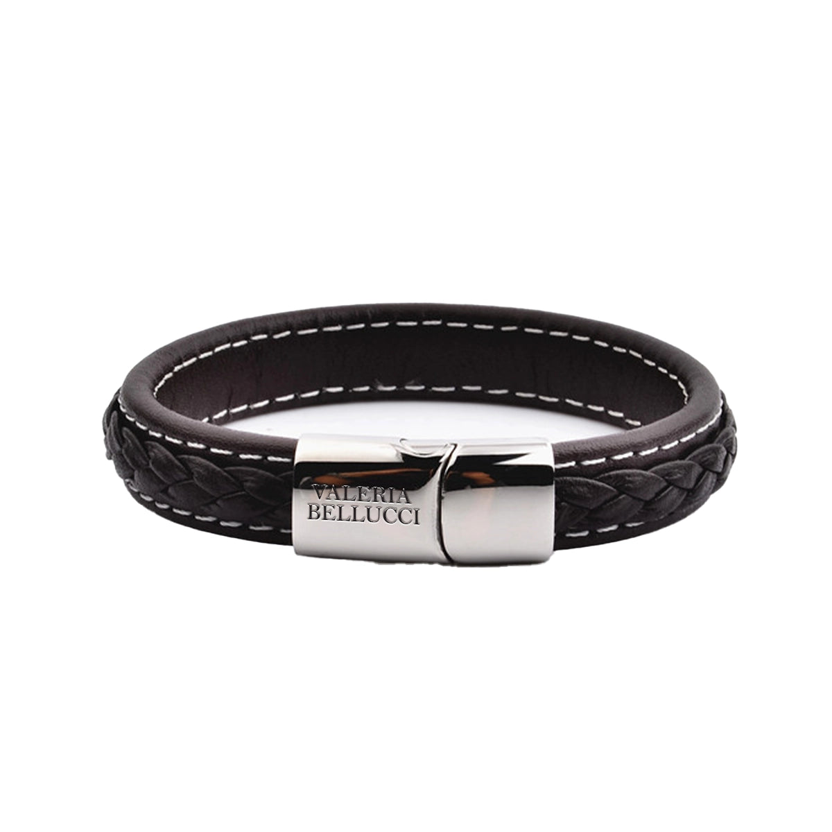 Obsidian Ridge Men's Leather Bracelet
