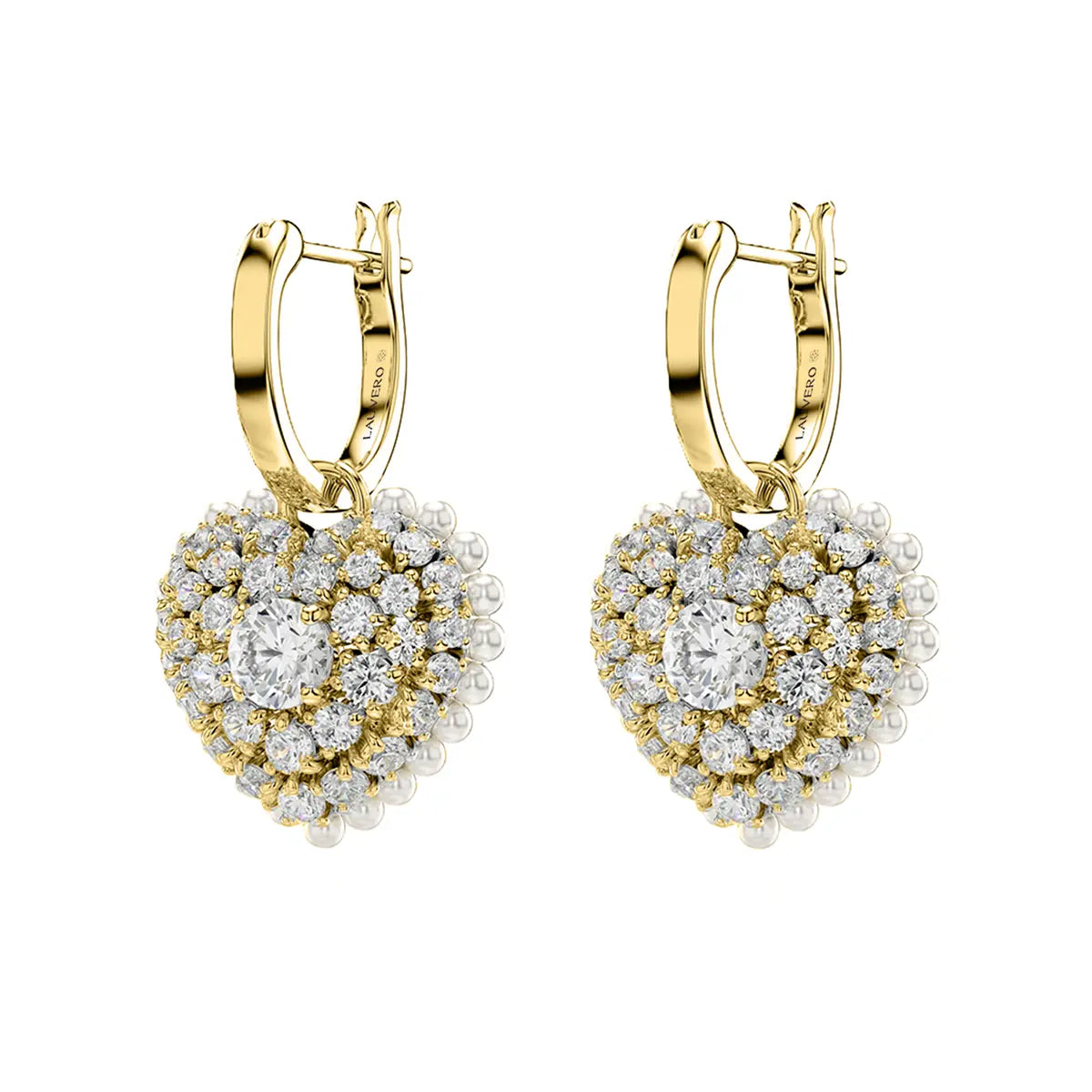 Frostfall Sparkle Heart Earrings
