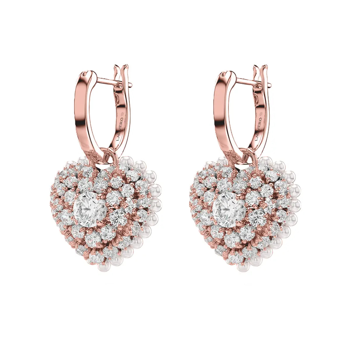 Frostfall Sparkle Heart Earrings