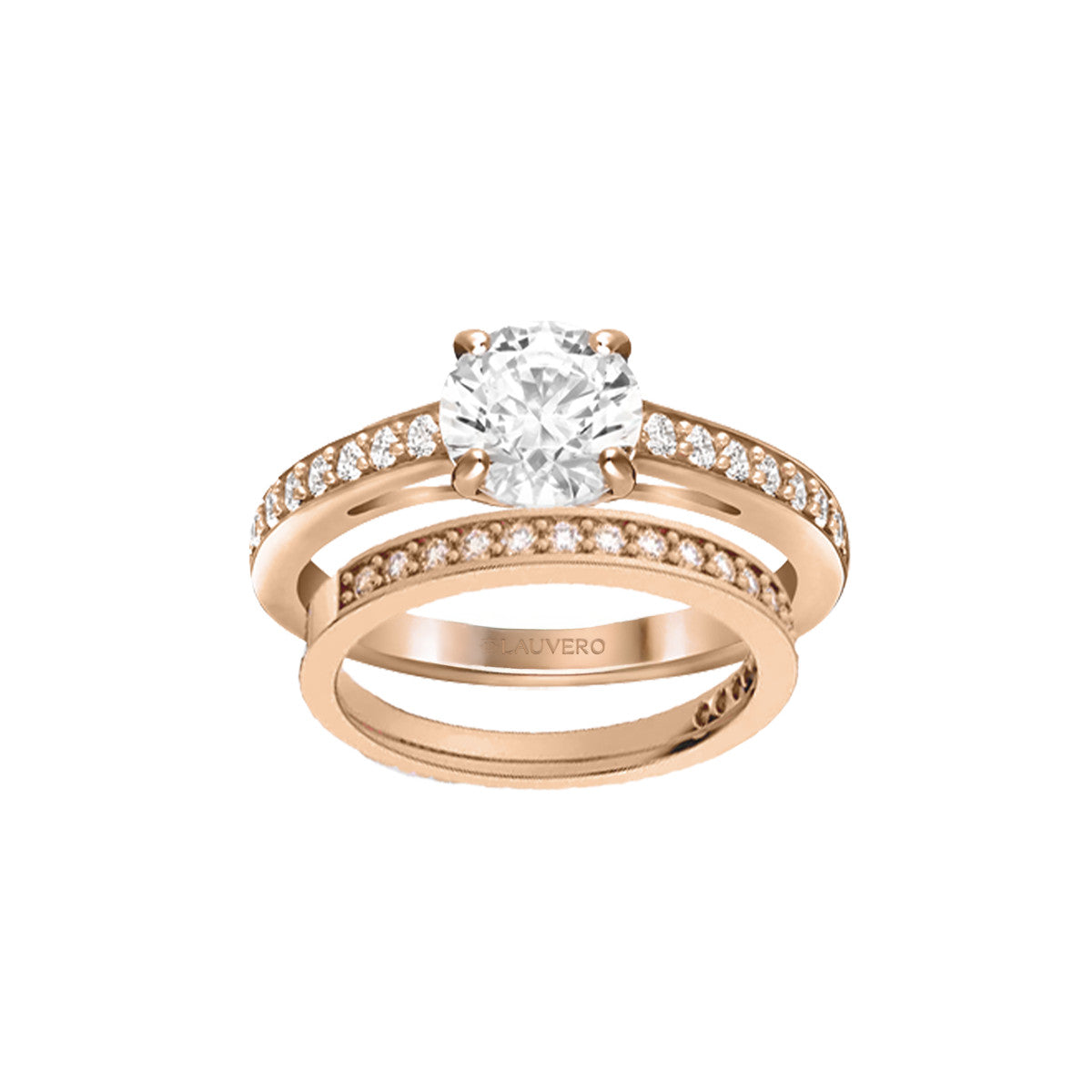 Sapphire Twilight Rose Gold Ring