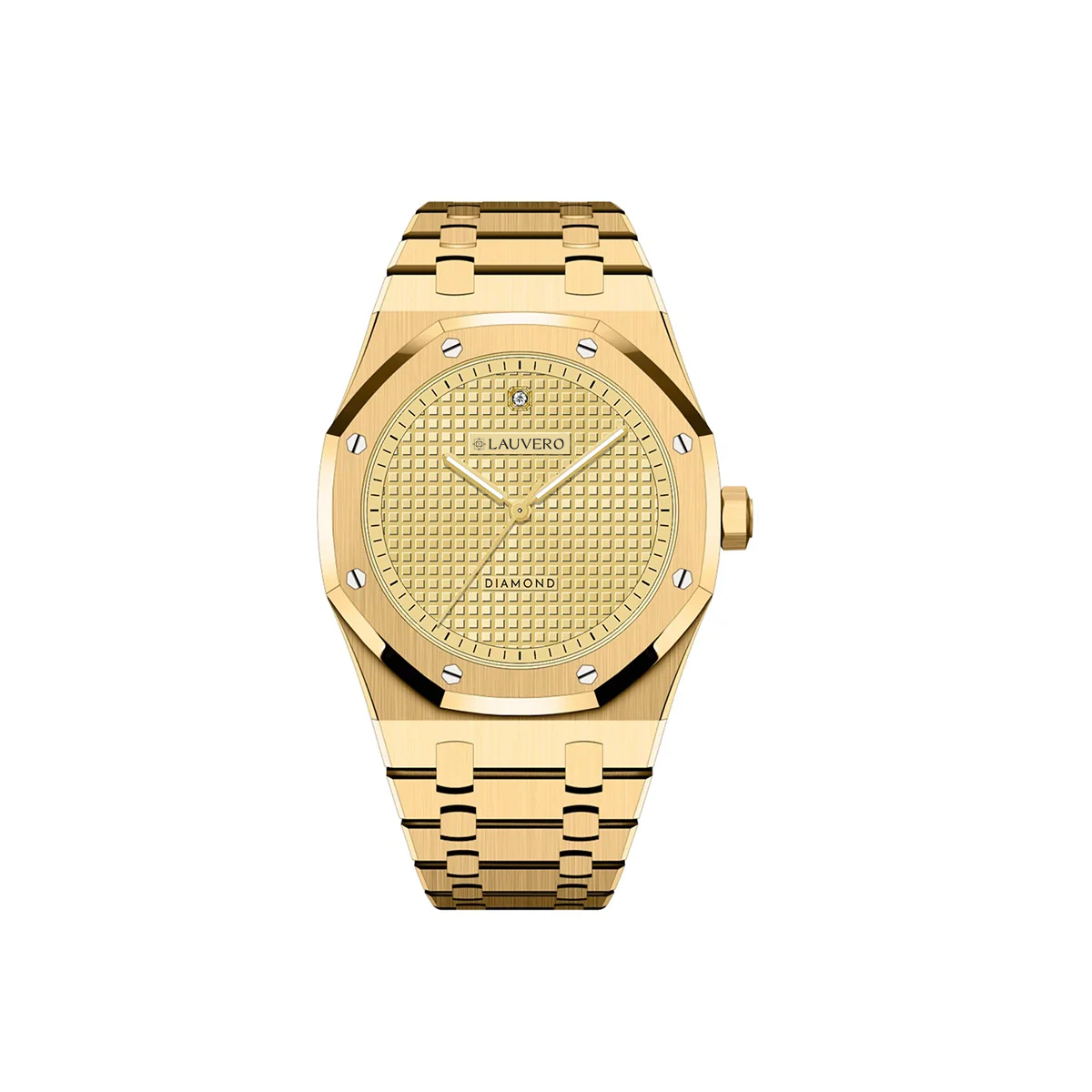 Eclipse Diamond Gold Watch for Men