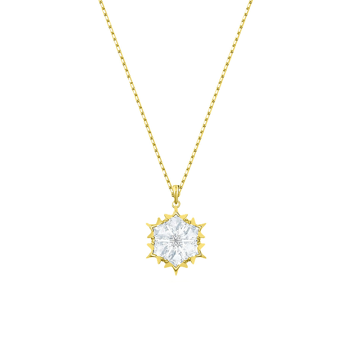 Crystal Prism Pendant Necklace