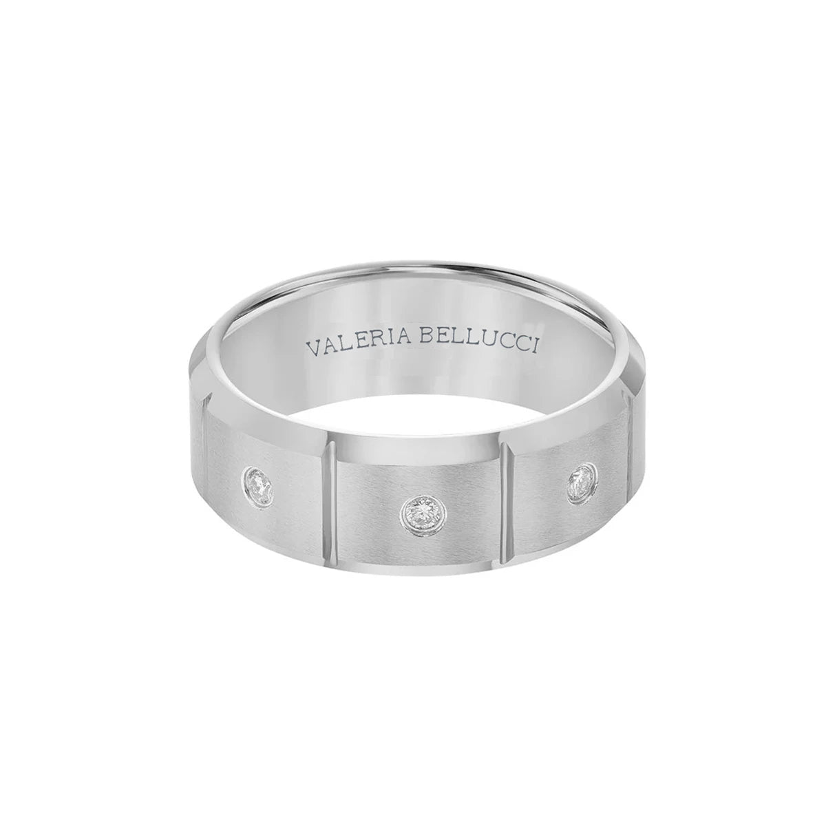 Mystic Men's Diamond and Silver Ring with Stones
