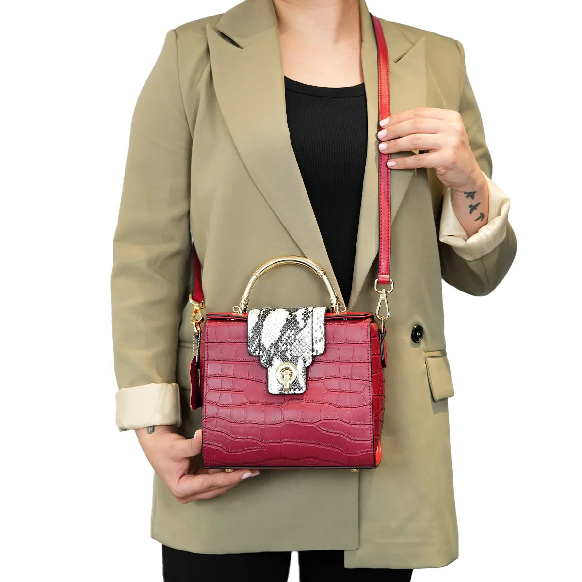Chic Chérie Red Handbags For Women