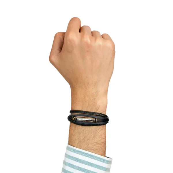 Phantom Braid Leather Bracelet