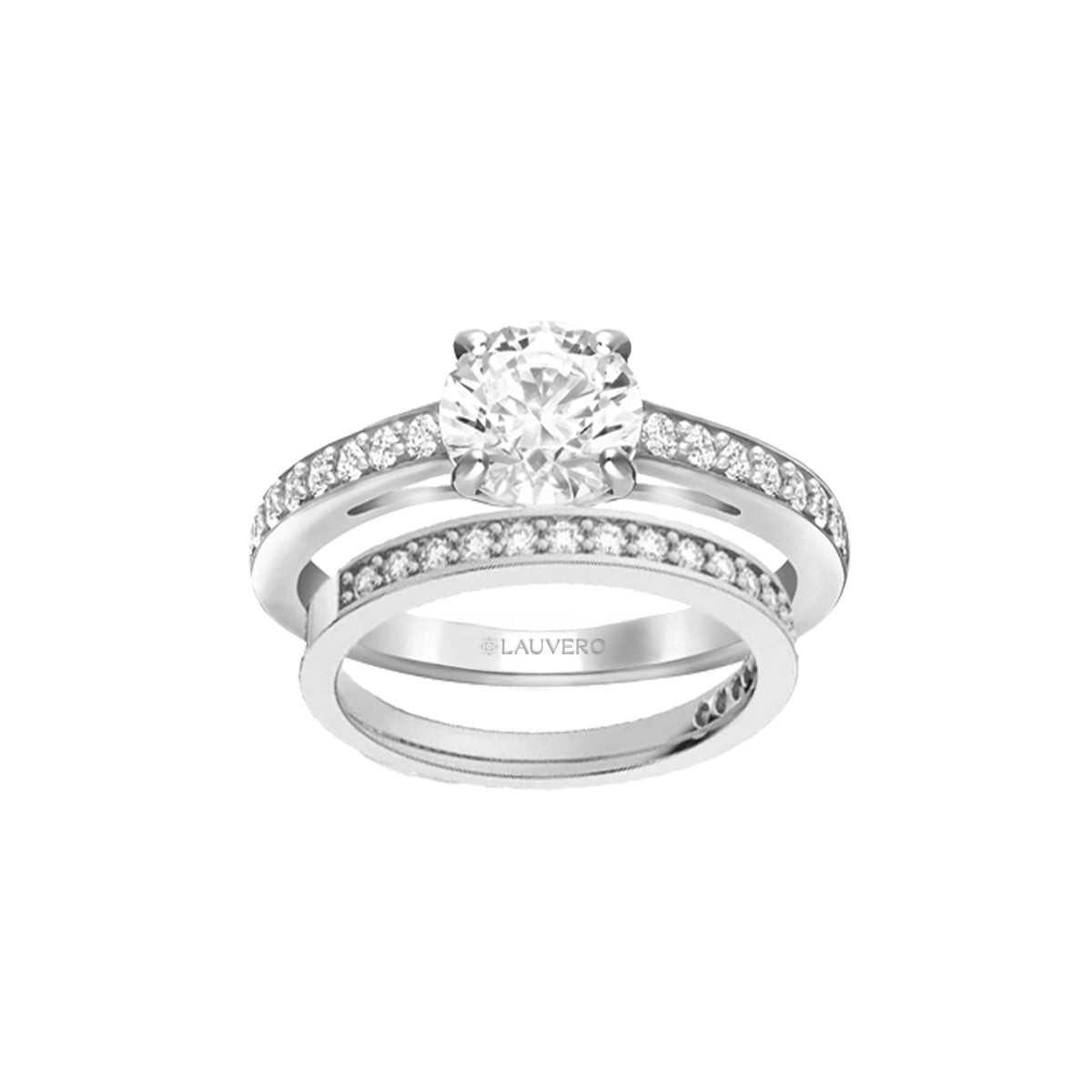 Sapphire Twilight white gold Ring