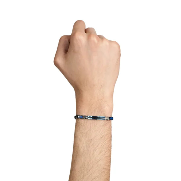 Luxe Wave Men's Beaded Bracelet