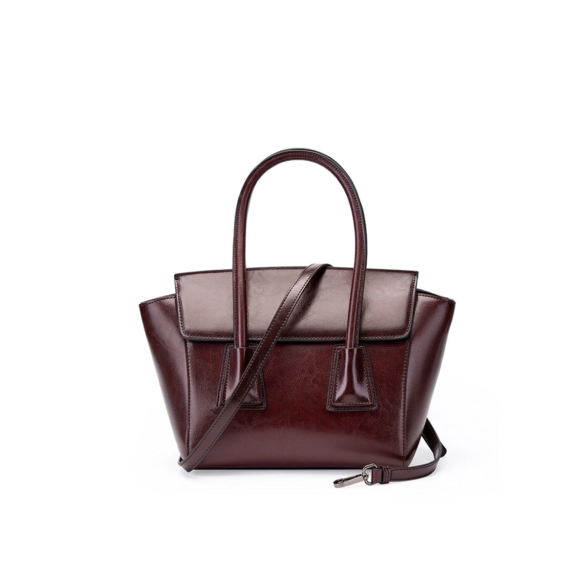 Glamour Grove Satchel Leather Bag for Women