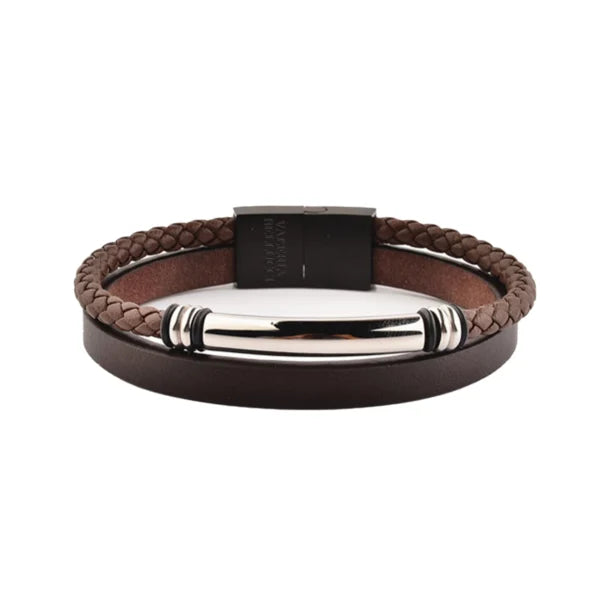Arcane Bound Brown Leather Bracelets