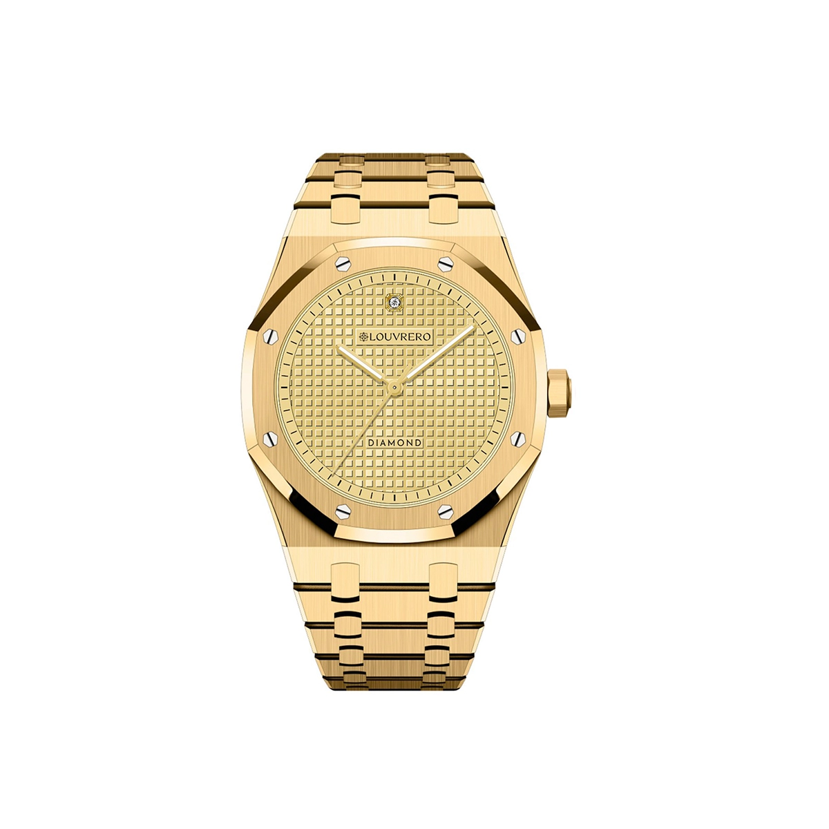 Eclipse Diamond Gold Watch for Men