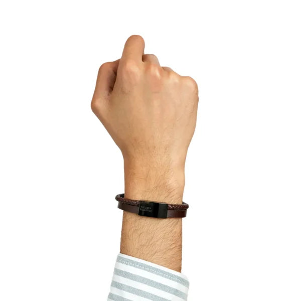 Arcane Bound Brown Leather Bracelets
