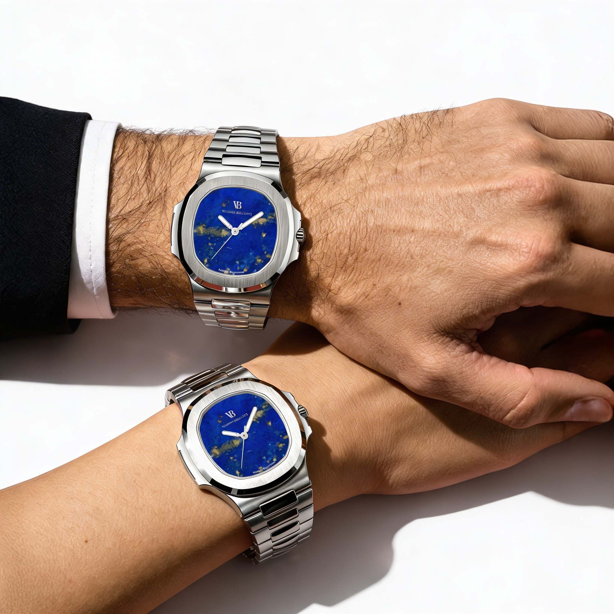 Valeria Bellucci Blue Gemstone Watch for Men