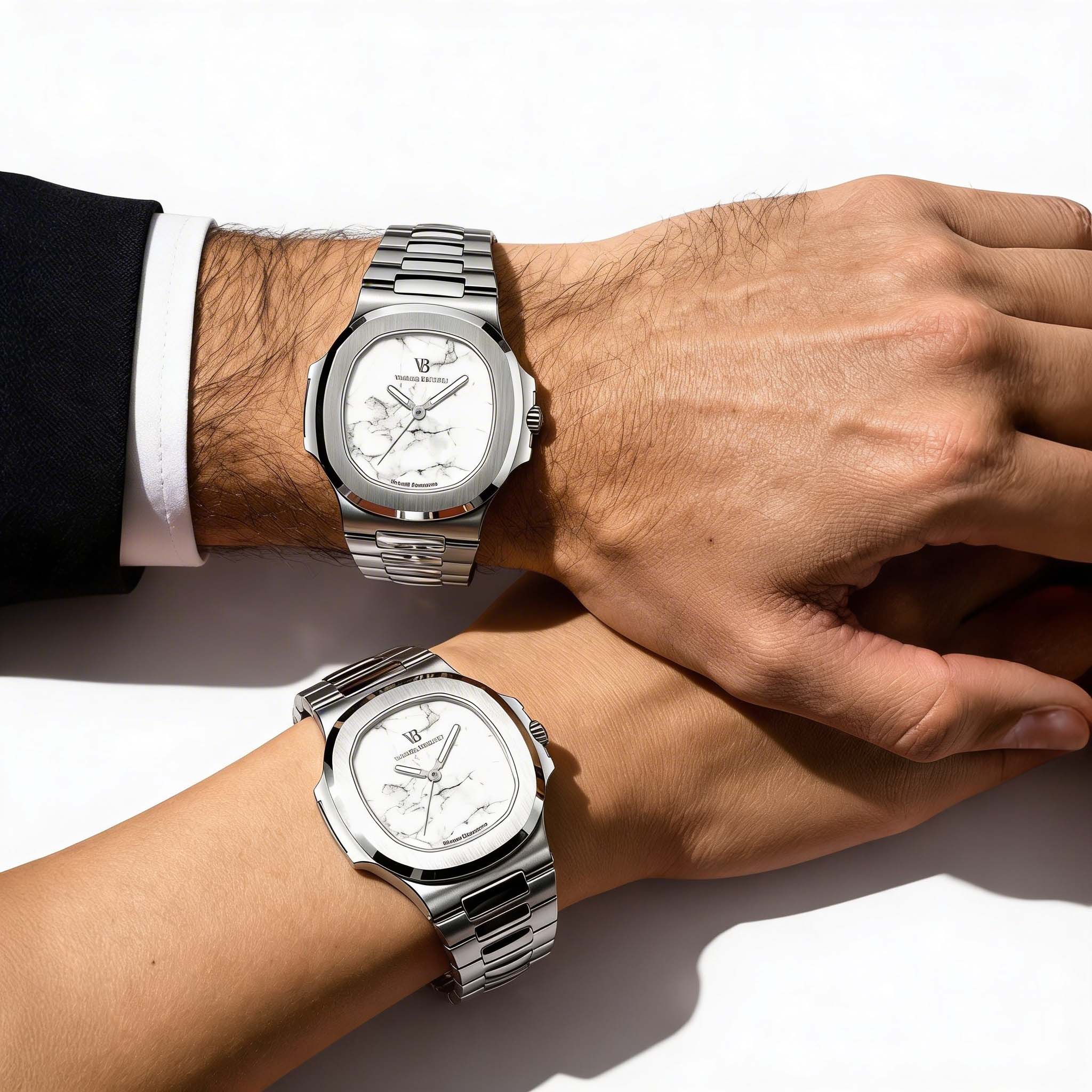 Valeria Bellucci White Gold Watch for Men