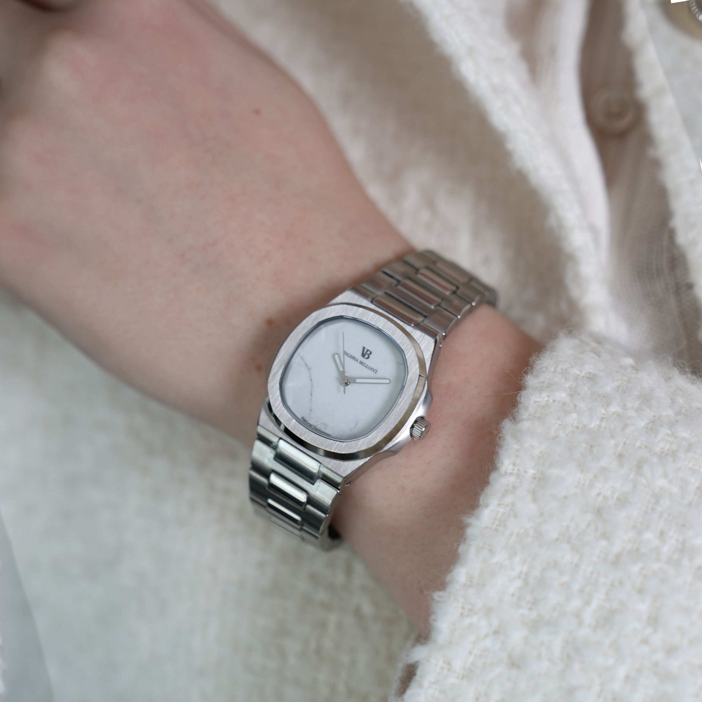 Valeria Bellucci White Gold Watch for Women