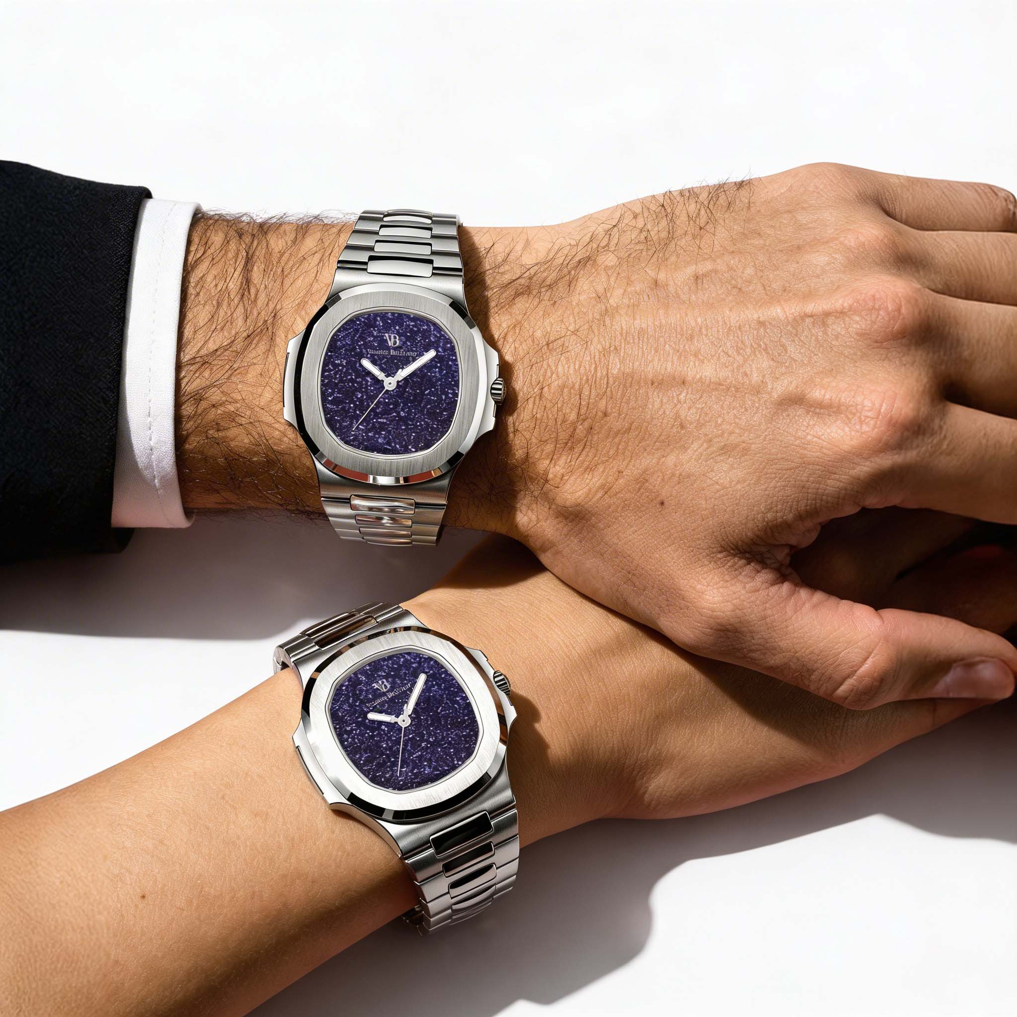 Valeria Bellucci Navy Blue Gemstone Watch for Men