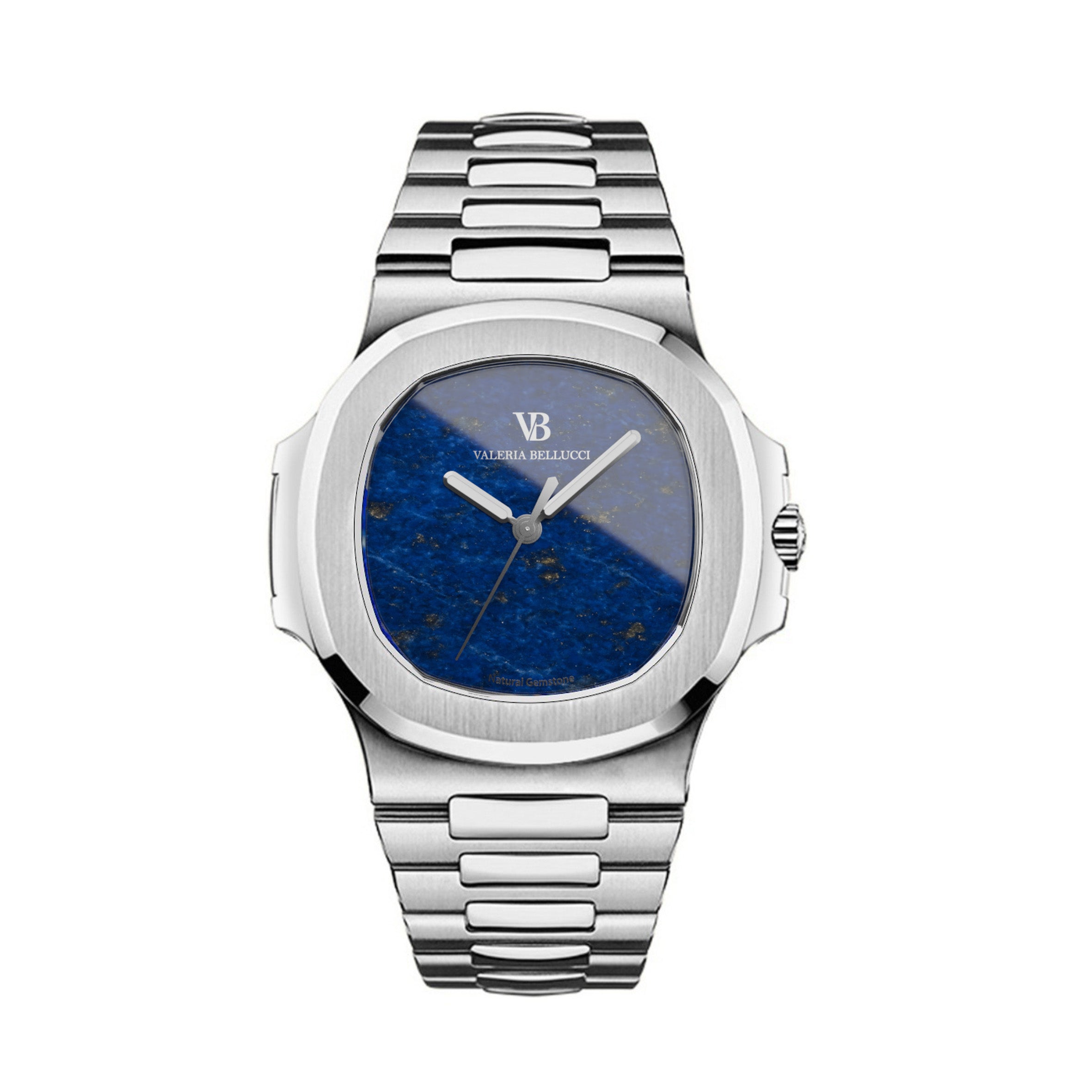 Valeria Bellucci Blue Gemstone Watch for Men