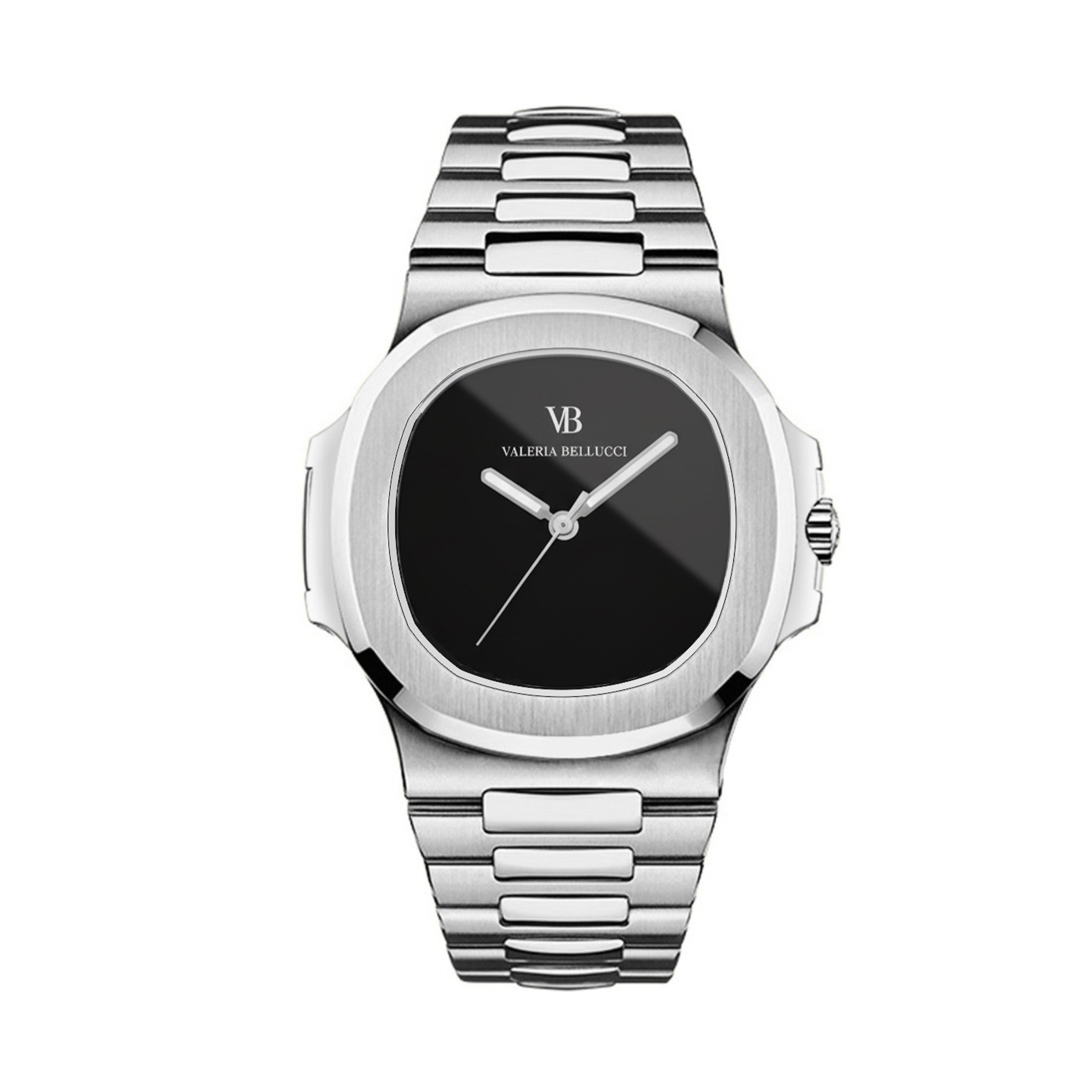 Valeria Bellucci Black Gemstone Watch for Men