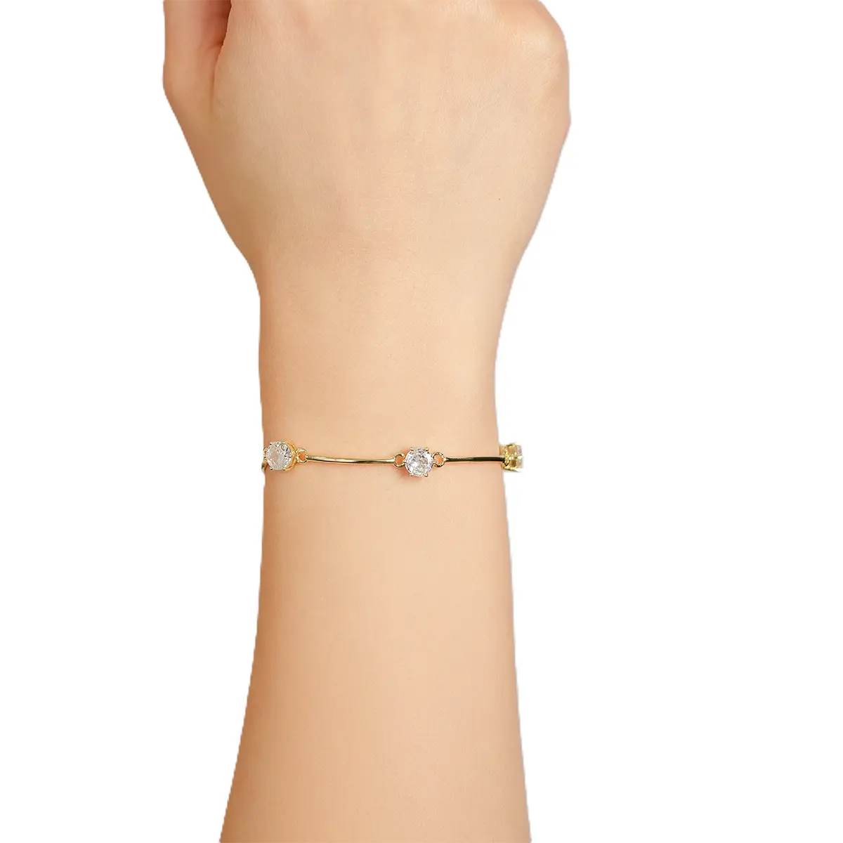 Luminous Frost Wedding Bracelet