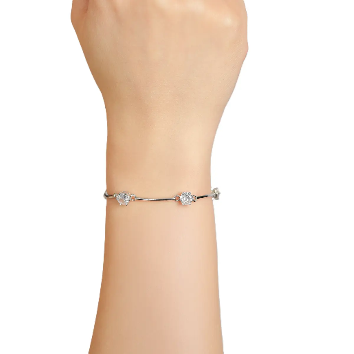 Luminous Frost Wedding Bracelet