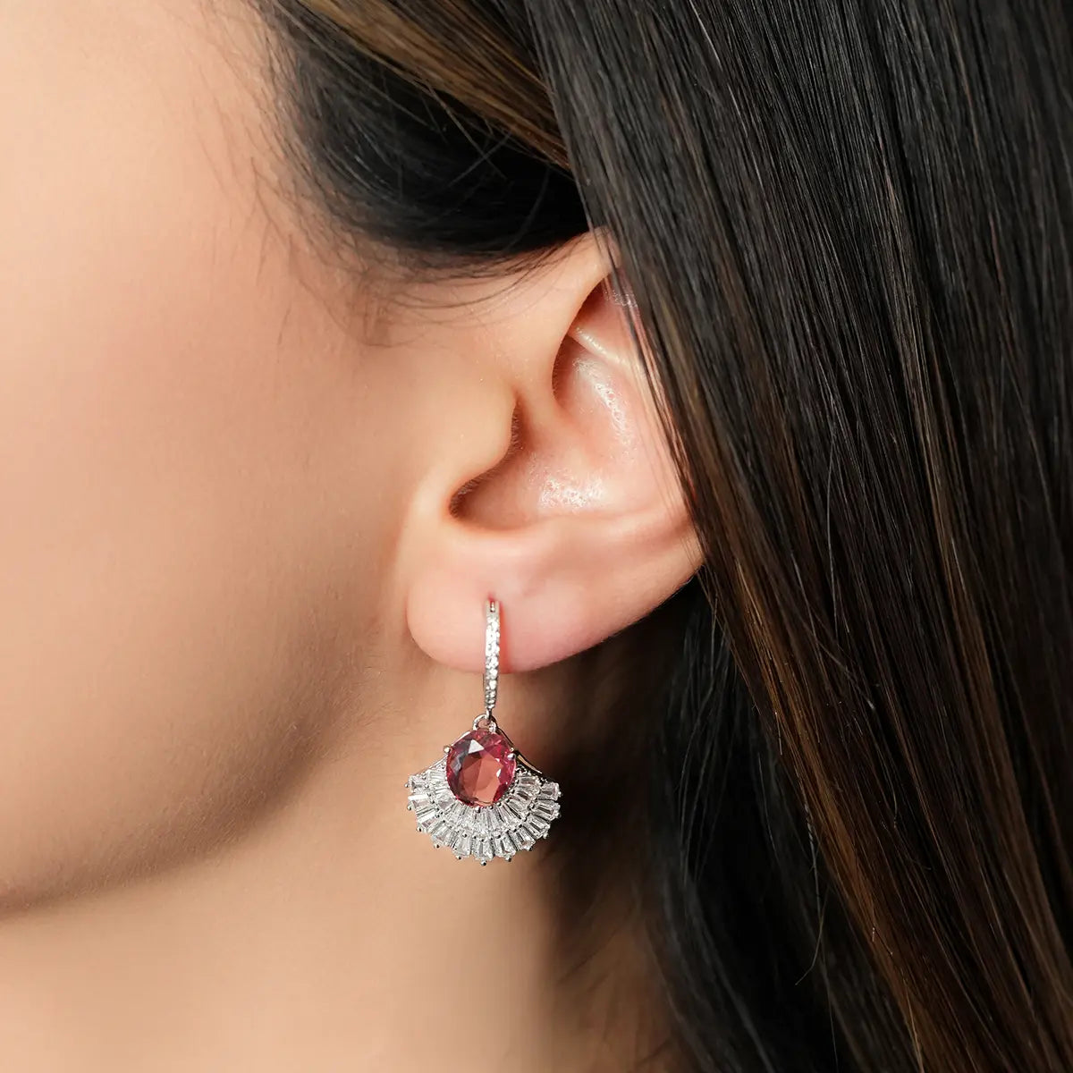 Midnight Glow drop earrings