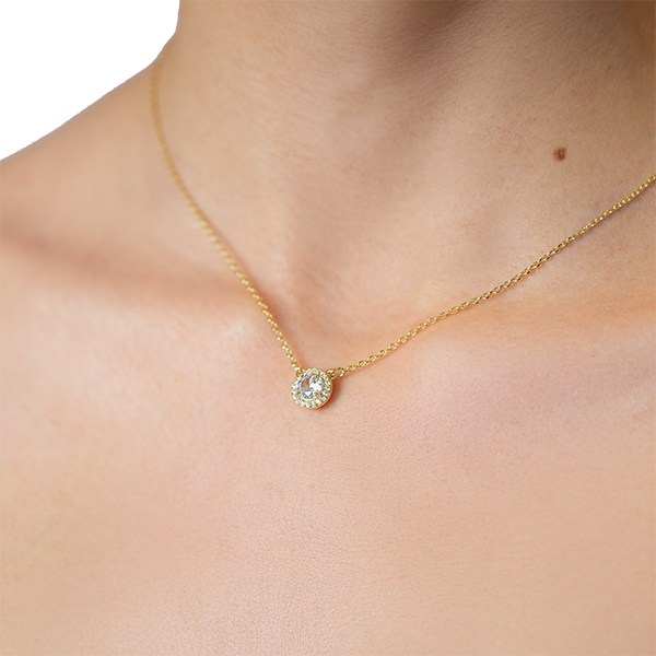 Eternal Glow Gold Pendant Necklace