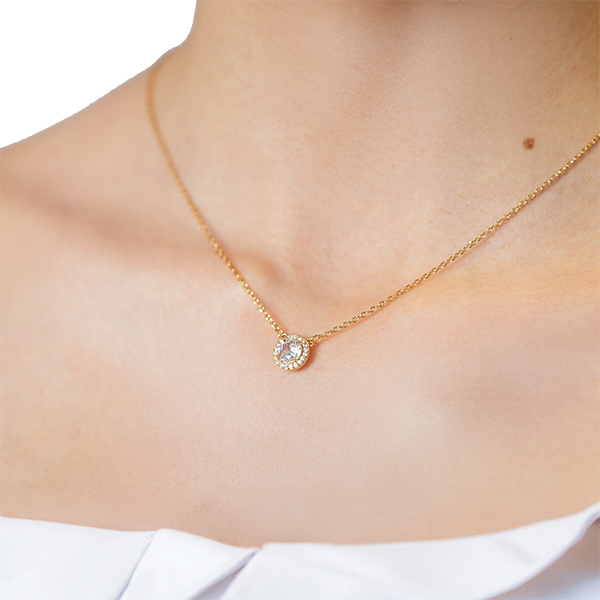 Eternal Glow Gold Pendant Necklace