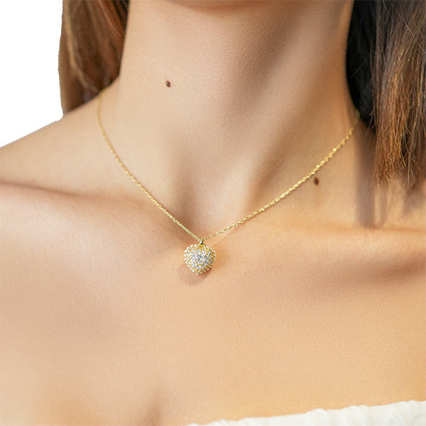 Frostfall Sparkle Pearl Necklace