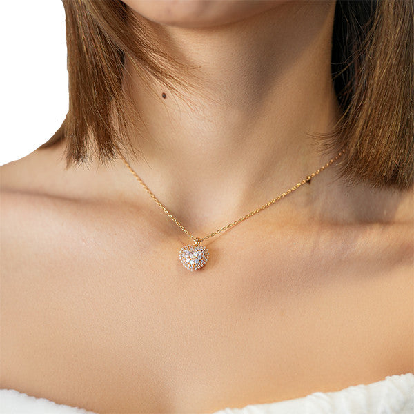 Frostfall Sparkle Pearl Necklace