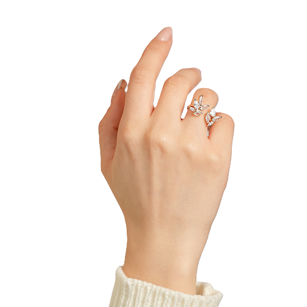 Frosted Lace Rings