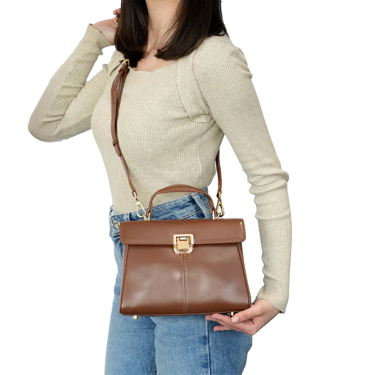 Silhouette Satchel Handbag for Women