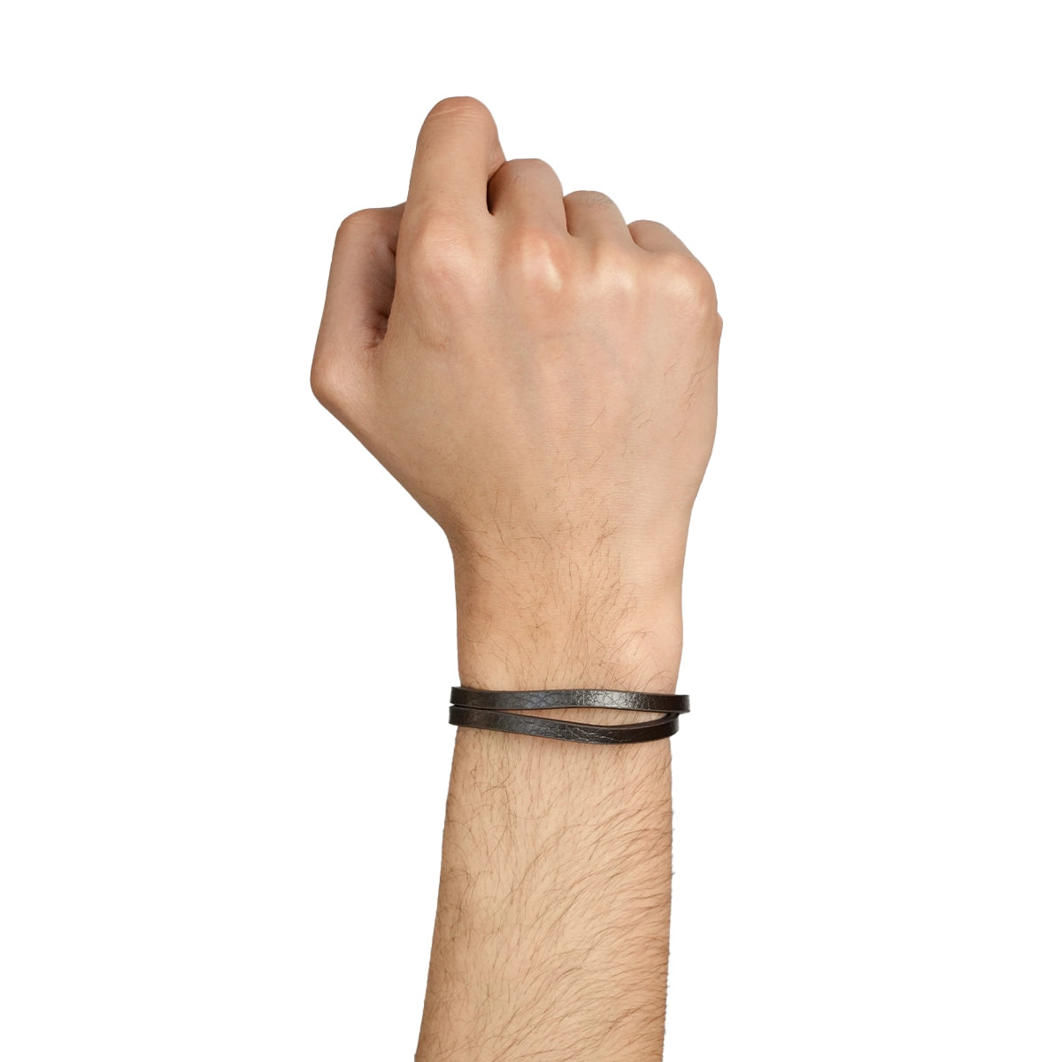 Granite Strand Brown Leather Bracelets