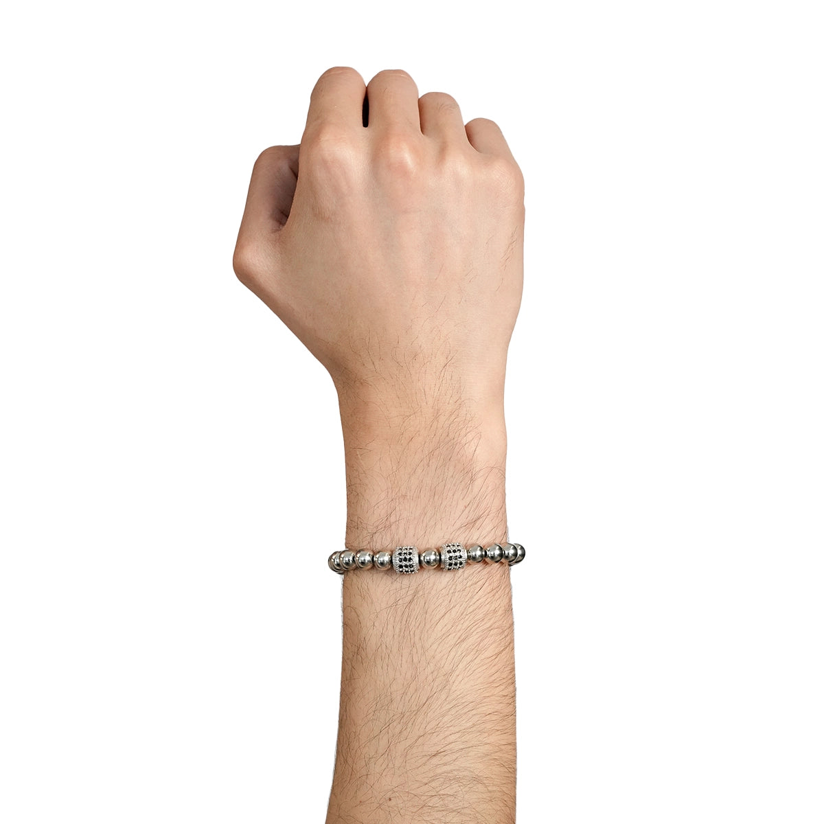 Monarch Link Mens Pearl Bracelet